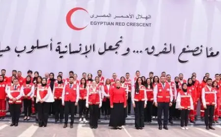 صورة النجاح: الهلال الأحمر المصري يبرز روح التضحية والتعاون بشكل استثنائي
