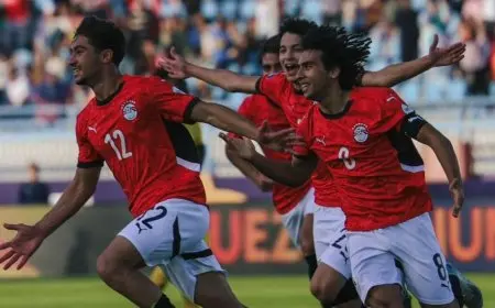 مصر تتغلب على غانا في بطولة أمم إفريقيا وتؤمن تأهلها لبطولة كأس العالم للشباب