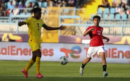 شاهد كيف قلب المنتخب المصري المباراة ضد غانا بضربات الجزاء في أمم أفريقيا للشباب!