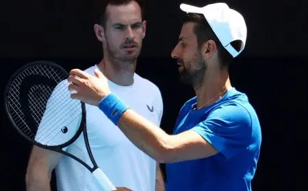 دجوكوفيتش ينفصل بسرعة عن المدرب موراي بعد 6 أشهر بدون ألقاب