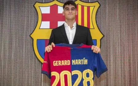برشلونة يمنح جيرارد مارتن مكانًا دائمًا في تشكيل الفريق الأول