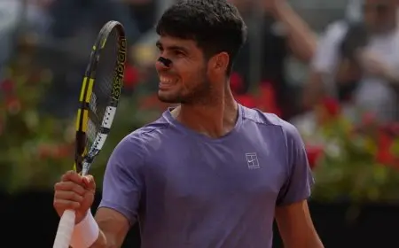 ألكاراز يتغلب على درابر ويتأهل إلى نصف نهائي بطولة إيطاليا للتنس