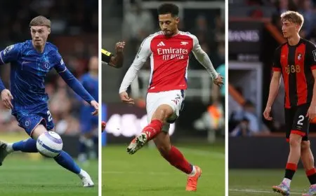 تصفيات جائزة أفضل لاعب شاب بالدوري الإنجليزي تضم 8 مرشحين بينهم بالمر وساليبا