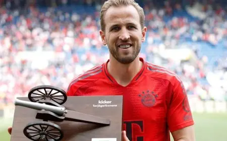 هاري كين يتخلص من لعنة النحس ويسجل اسمه في تاريخ الدوري الألماني