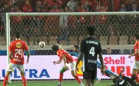الهدف المثير الذي سجله ياو أنور يعادل النتيجة بين الأهلي وبتروجت