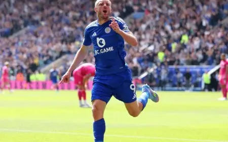 فاردي يودع ليستر سيتي بتسجيله الهدف رقم 200