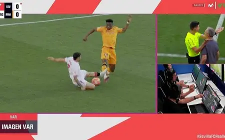 طرد جديد لإشبيلية خلال دقيقة واحدة من النزول أمام ريال مدريد