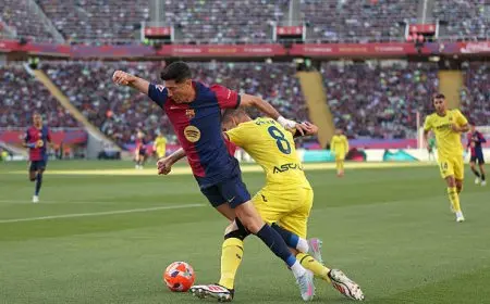 “صدمة كبيرة لبرشلونة! فياريال يفوز بثلاثية في الليغا الإسبانية”