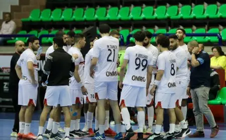 الزمالك يهزم وداد سمارة بنتيجة ساحقة ويتصدر مجموعته في كأس الكؤوس الأفريقية لليد