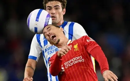 برايتون ينهى سلسلة ليفربول unbeaten الممتدة لـ 156 مباراة بعد تقدمه