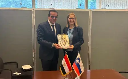 وزير الصحة المصري يلتقي نظيرته السلوفينية لتعزيز التعاون الطبي!