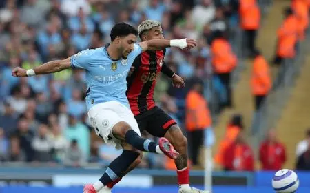 عمر مرموش يحقق إنجازًا كبيرًا مع مانشستر سيتي في مواجهة بورنموث بالدوري الإنجليزي!