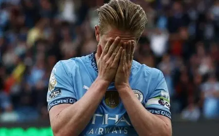 دي بروين يرفض هدية مرموش في آخر مباراة له على ملعب الاتحاد