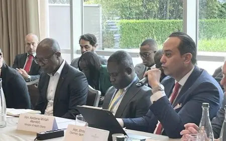 رئيس هيئة الرعاية الصحية يلتقي بالعالمين الطبيبين في جنيف!