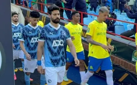 “صور: مباراة نارية بين بيراميدز وصن داونز تنتهي بنتيجة مثيرة!”