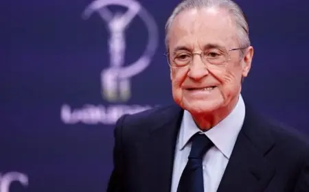 فيديو.. فلورنتينو بيريز، رئيس ريال مدريد، يذرف الدموع خلال وداع مودريتش وأنشيلوتي