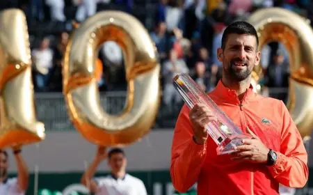 ديوكوفيتش يسجل إنجازاً جديداً وينضم إلى نادي المئة بعد فوزه بلقب جنيف