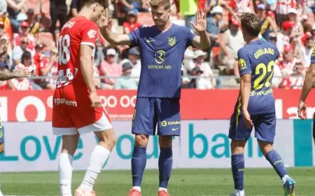 سورلوث يحقق هاتريك.. أتلتيكو يختتم الليغا بقوة أمام جيرونا المترنح