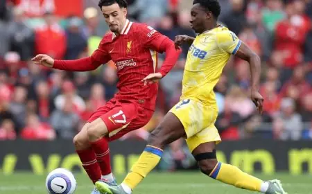 كريستال بالاس يُفرض تعادلاً على ليفربول ويعرقل مساعي صلاح