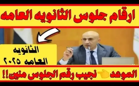 رقم جلوسك نزل دلوقتي.. رابط الاستعلام عن ارقام جلوس الثانوية العامة 2025 عبر الموقع الرسمي لوزارة التربية والتعليم
