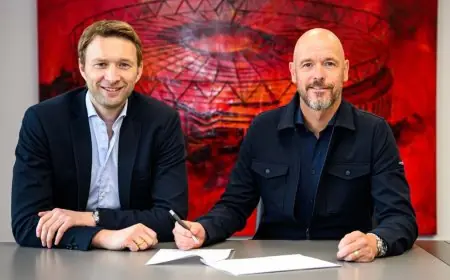 باير ليفركوزن يوقع رسمياً مع تن هاغ لمدة ثلاث سنوات