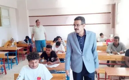 جدول امتحانات الصف الثالث الاعدادي الترم الثاني 2025 كل المواد