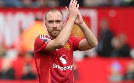 إريكسن يكشف: مانشستر يونايتد أفلت من شبح الهبوط بفضل الحظ!