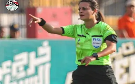 طاقم مصري بقيادة شاهندة المغربي يدير وديتي الكرة النسائية الإماراتية والبحرينية بنجاح