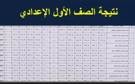 نتيجة الصف الأول الإعدادي الترم الثاني 2025 محافظة البحر الأحمر.. رابط مباشر وخطوات الاستعلام برقم الجلوس