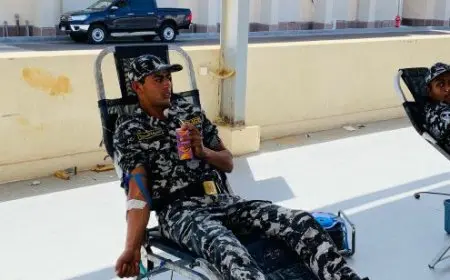 مديرية أمن البحر الأحمر تطلق حملة إنسانية للتبرع بالدم لدعم المرضى والمصابين