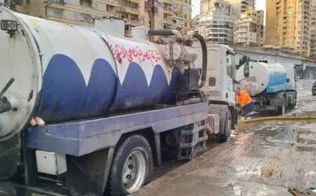 عاصفة الإسكندرية تثير استنفار شركة الصرف الصحي: 160 سيارة شفط تنتشر لمواجهة التحديات!
