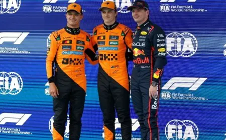 بياستري يتجاوز نوريس وينتزع بول بوزيش في سباق برشلونة المثير