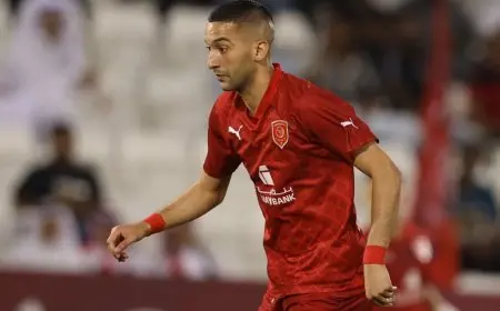 رحيل حكيم زياش عن الدحيل بعد 13 مباراة في 6 أشهر: تفاصيل وأسباب القرار الكبير!