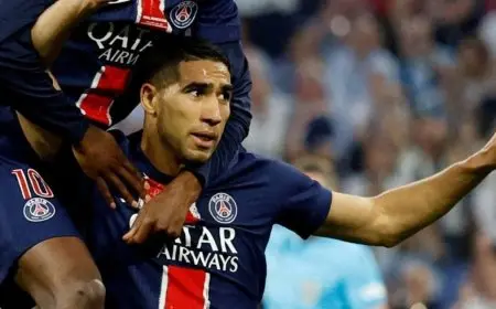 حكيمي يتألق كمدافع خارق: أرقام مذهلة تذهل العالم!