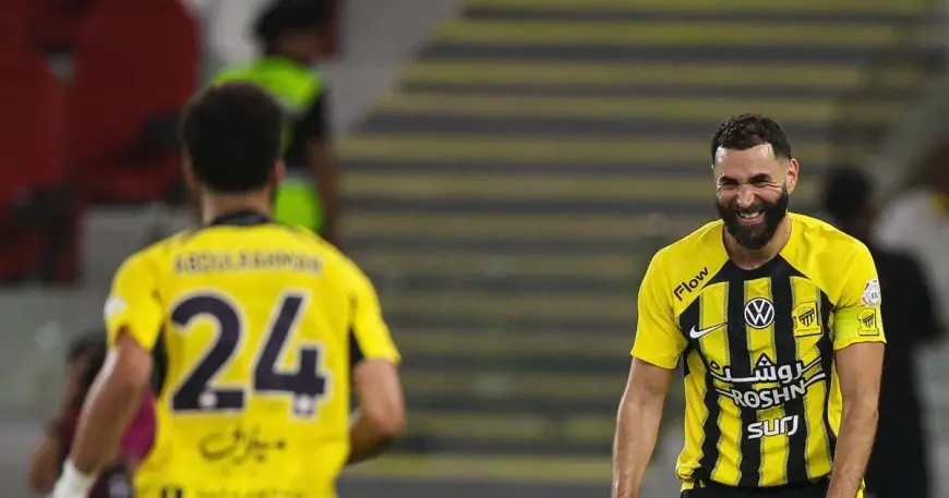 بنزيما يتألق وعابدي يقدم مستوى ضعيف في مباراة الاتحاد والفيحاء