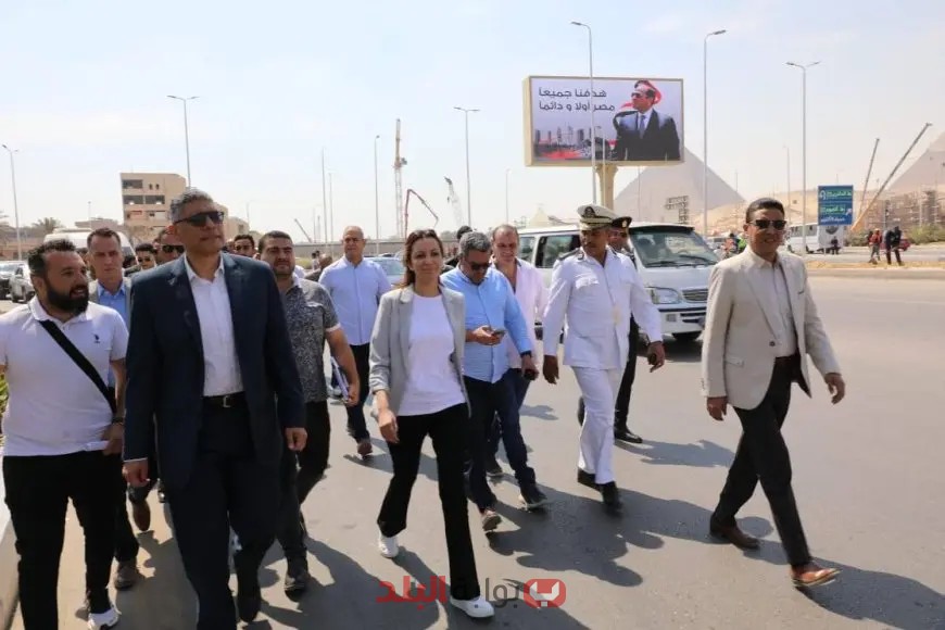مفاجأة: محافظ الجيزة يزور محيط المتحف المصري الكبير قبل افتتاحه!