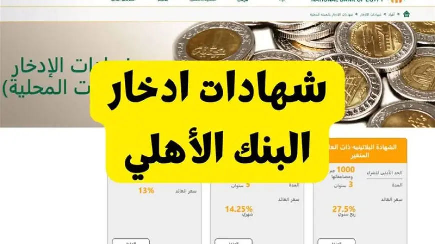 شهادات البنك الأهلي المصري الجديدة 2025 احسب العائد لو معاك 200 الف جنية مصري