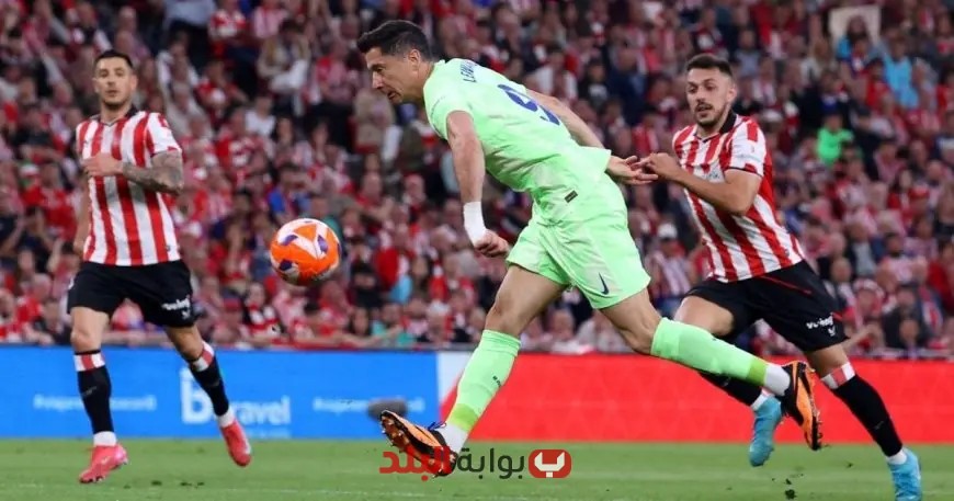 ليفاندوفسكي يتجاوز 100 هدف مع برشلونة أسرع من ميسي