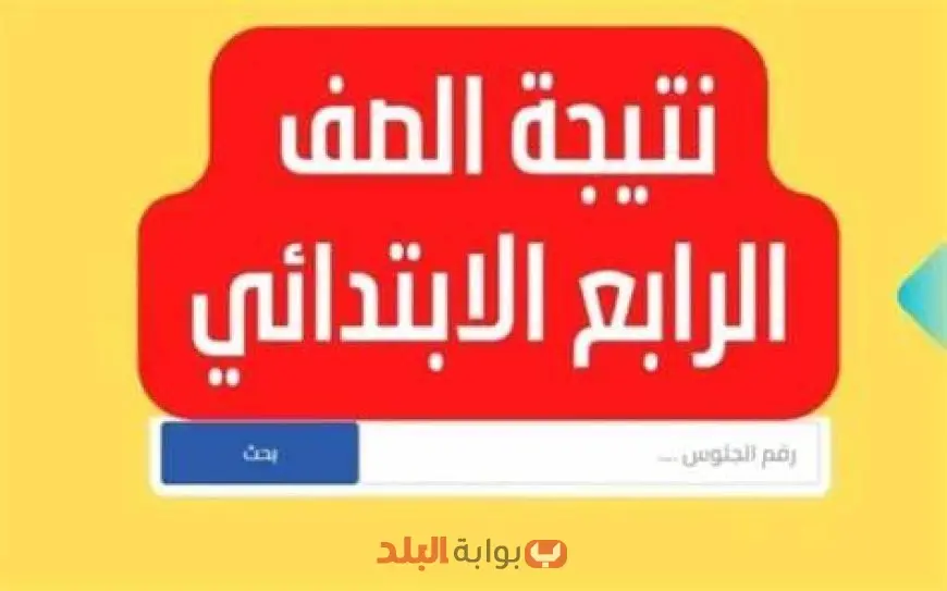 نتيجة الصف الرابع الابتدائي 2025 الترم الثاني محافظة الجيزة خطوات الاستعلام برقم الجلوس وبالاسم
