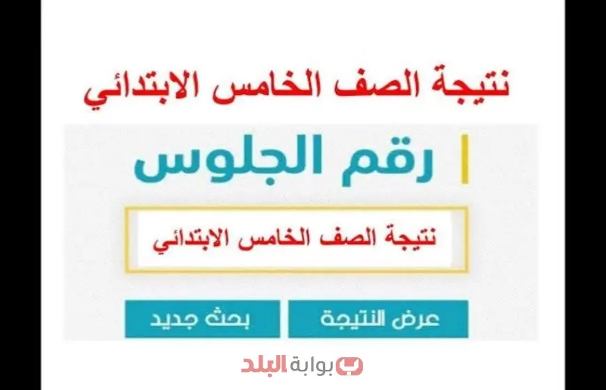 نتيجة الصف الخامس الابتدائي الترم الثاني 2025 محافظة الأقصر برقم الجلوس