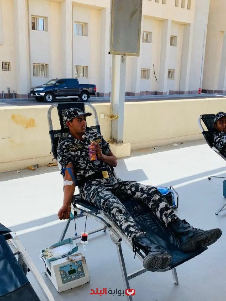 مديرية أمن البحر الأحمر تطلق حملة إنسانية للتبرع بالدم لدعم المرضى والمصابين
