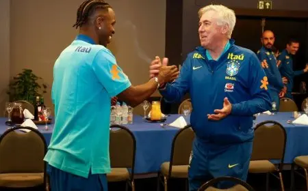 فينيسيوس يحطم رقم نيمار في البرازيل خلال أول مباراة بقيادة أنشيلوتي!