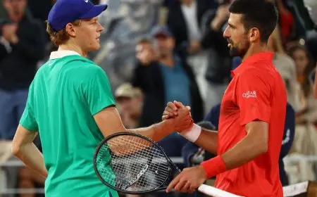 سينر يحقق انتصاراً مذهلاً على دجوكوفيتش ويتأهل لمواجهة ألكاراز في نهائي رولان غاروس!