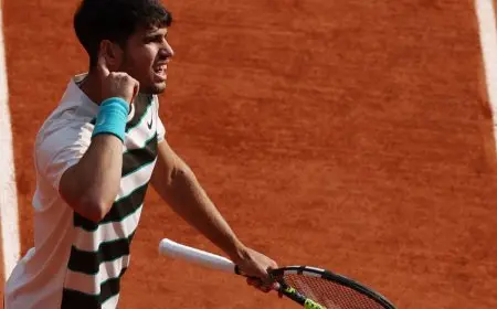 رسمياً: مباراة ألكاراز وسينر تُحقق الرقم القياسي كأطول مباراة في تاريخ رولان غاروس!