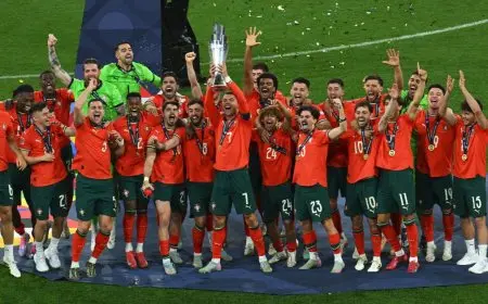 البرتغال تحقق إنجازاً تاريخياً: أول منتخب يفوز بلقب دوري الأمم الأوروبية للمرة الثانية!