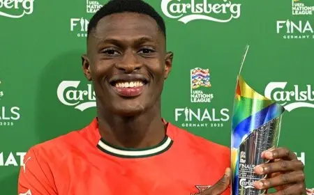 نونو مينديز يتألق كأفضل لاعب في نهائي دوري الأمم الأوروبية: البرتغال تتواجه مع إسبانيا