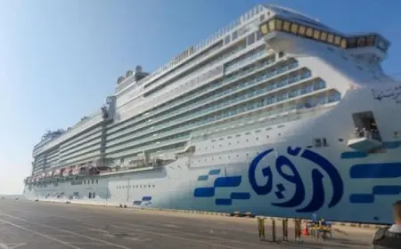 ميناء السخنة يستقبل السفينة AROYA مع 2300 سائح على متنها – تجربة بحرية لا تُضاهى!