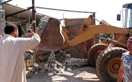 محافظ الدقهلية يعلن عن تنفيذ 40 قرار إزالة في اليوم الأول من المرحلة الثانية للموجة 26 لإزالة التعديات