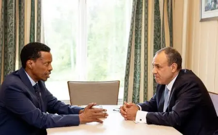وزير الخارجية يناقش مع مستشار الأمن القومي الصومالي سبل تعزيز العلاقات الثنائية والتعاون المشترك