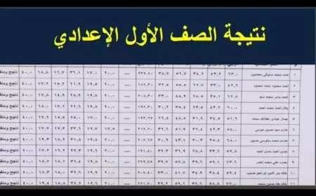نتيجه الصف الاول الاعدادي محافظة الجيزة الترم الثاني برقم الجلوس عبر بوابة التعليم الأساسي